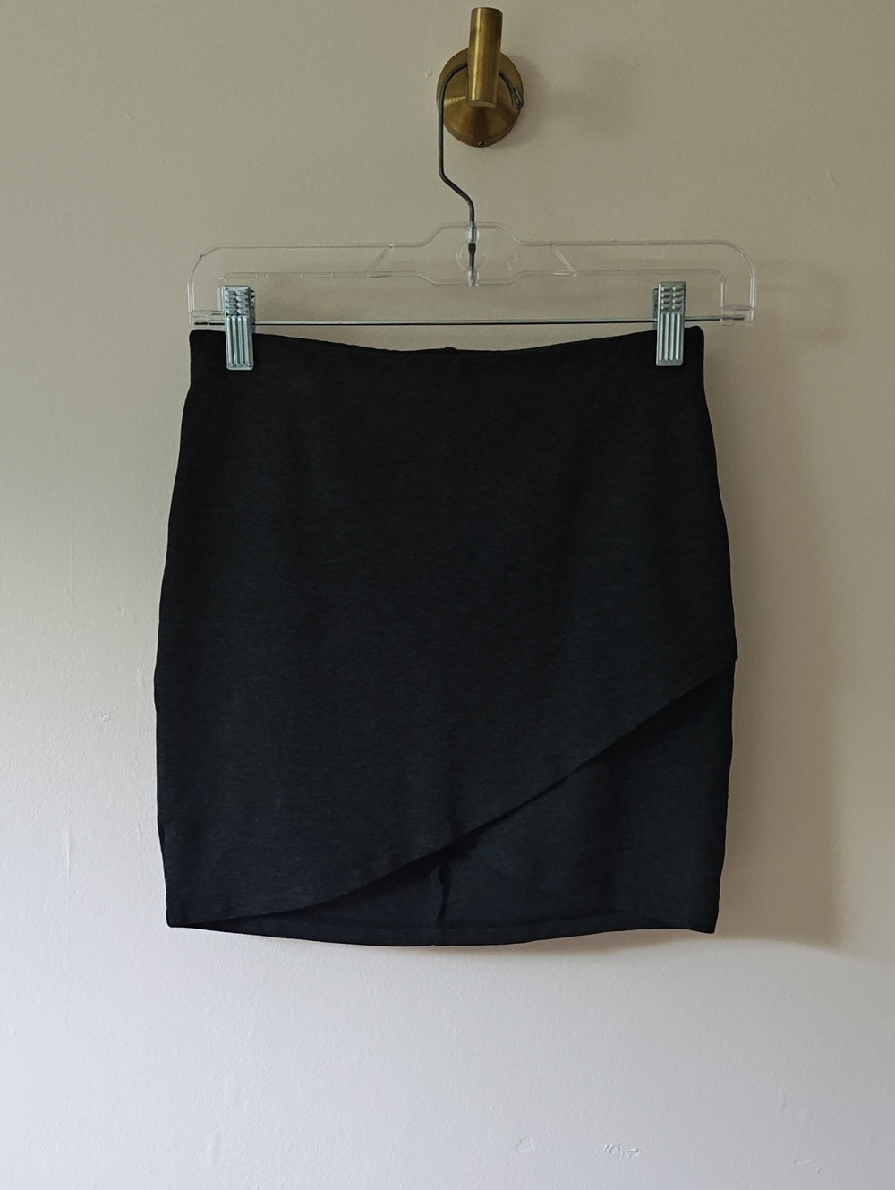 Sezane Deep Charcoal Calvi Skirt